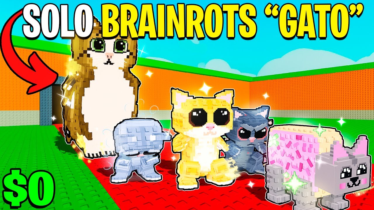 🐱 DE 0 a $100 Trilllones PERO *SOLO CON BRAINROTS DE GATO*