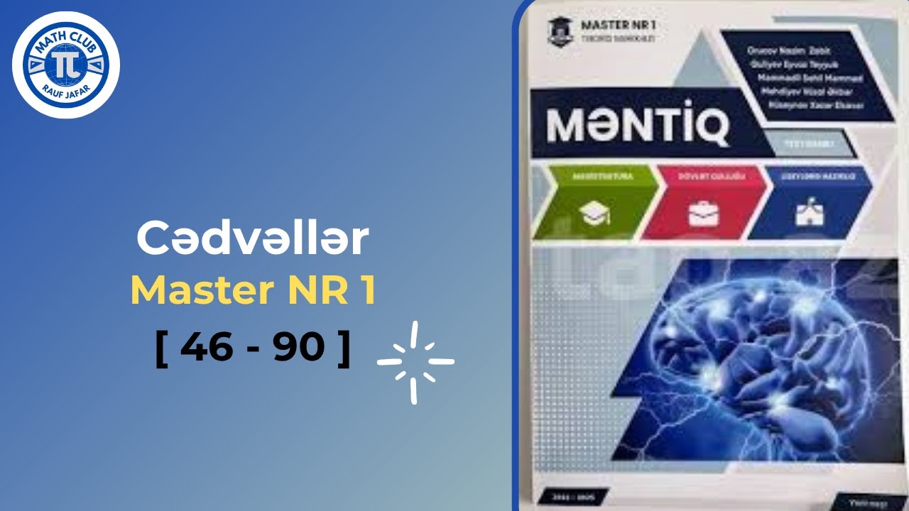 Master NR 1 - Cədvəllər  [ 46 - 90 ]