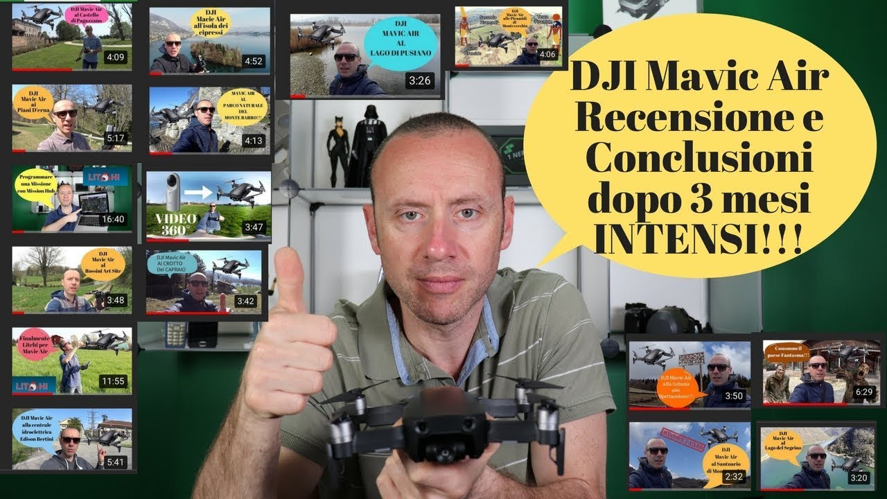 DJI MAVIC AIR LA RECENSIONE DEFINITIVA DOPO 3 MESI DI UTILIZZO INTENSO ITA!!!