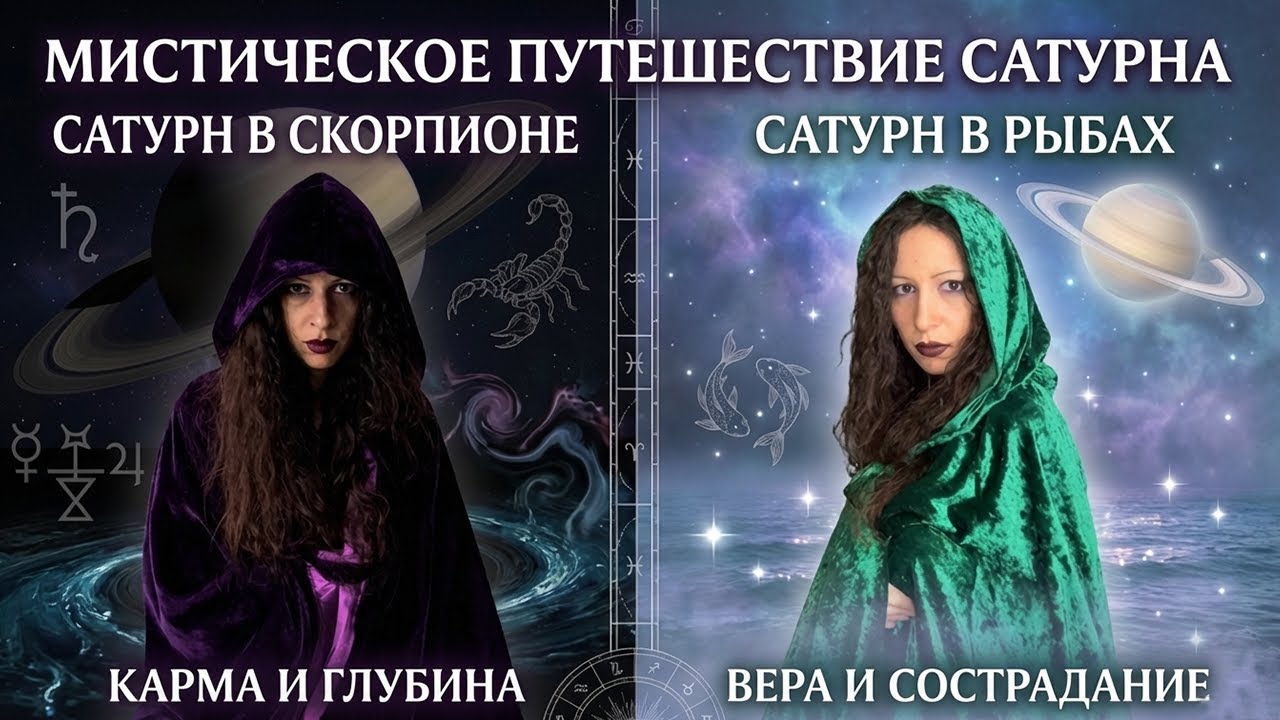 Сатурн в Скорпионе / Сатурн в Рыбах в гороскопе / натальной карте
