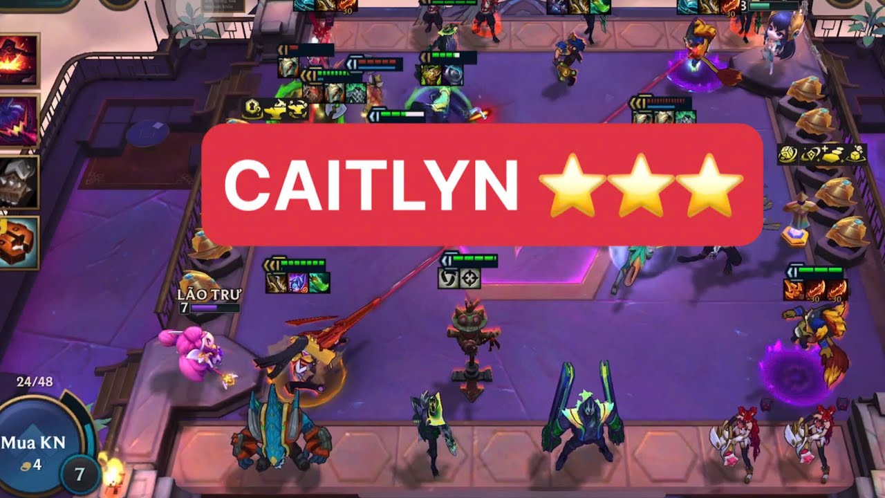 SỨC MẠNH CỦA CAITLYN ⭐️⭐️⭐️ +  TẠO TÁC VỌNG ÂM LUDEN 2 LẦN BẮN CARRY TEAM BẠN BAY MÀU ! ĐTCL MÙA 15 