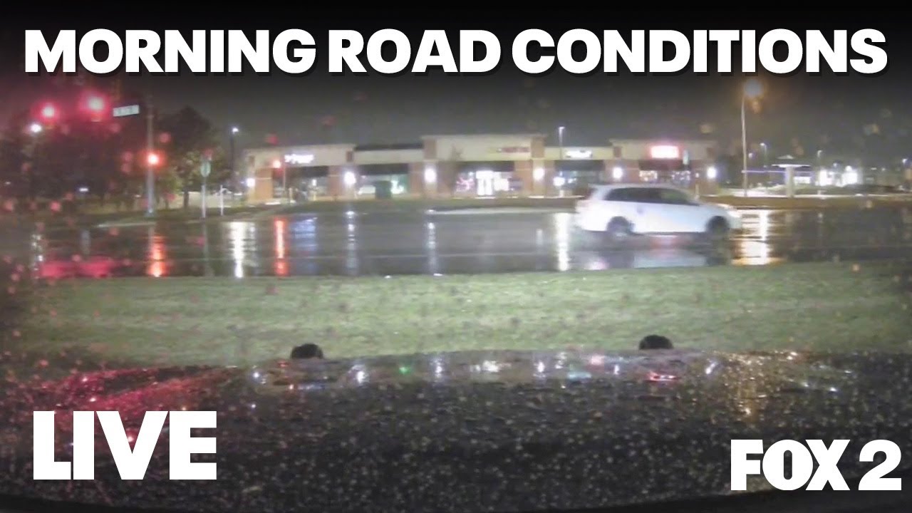 LIVE I Weather conditions as freezing rain moves into Southeast Michigan