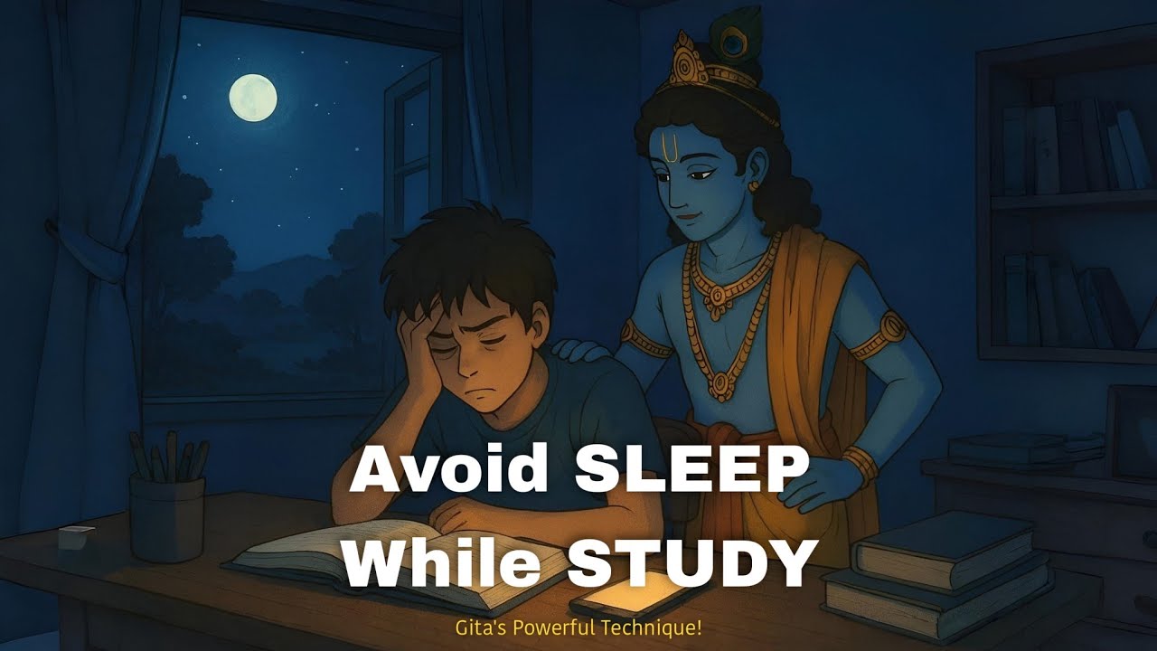 Padhte Hi Neend Aati Hai? Krishna Batate Hain Real Solution 😴📚