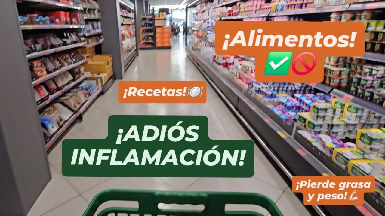 COMIDA ANTIINFLAMATORIA🍽️Recetas🔝MERCADONA🛒¿Qué alimentos comer para BAJAR la INFLAMACIÓN?😋