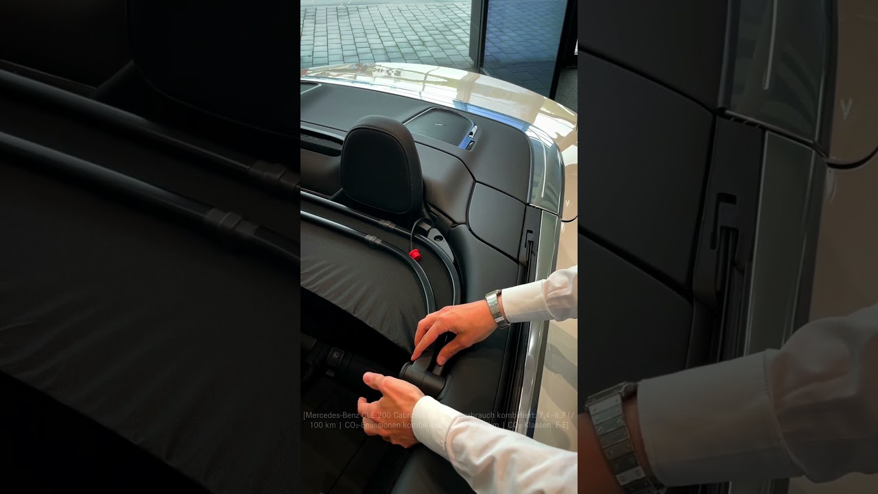 Versteckter Windschott im neuen CLE Cabrio #mercedesbenz #cabrio