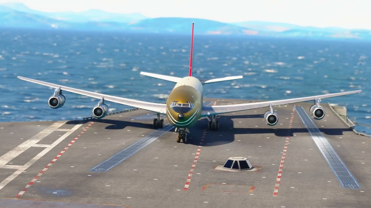 Can a Boeing 707 Take Off from a Carrier? 😱 Impossible Boeing 707 Carrier Takeoff Challenge