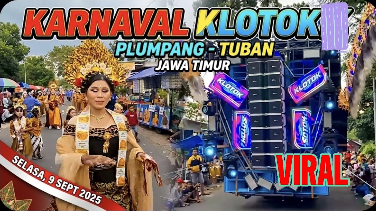 Karnaval Klotok Plumpang Tuban Selasa 9 September 2025
