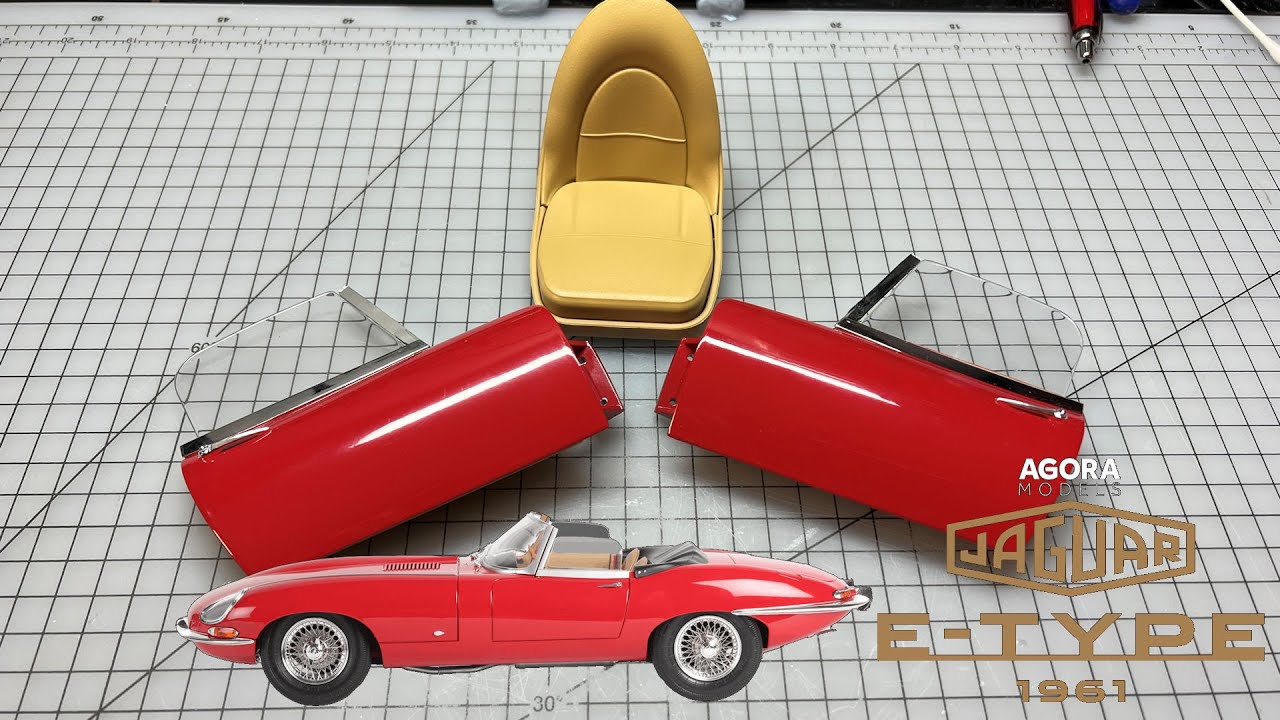 Agora Models Build the 1961 E-Type Jaguar 1:8 Scale - Pack 2 - Stages 8-15