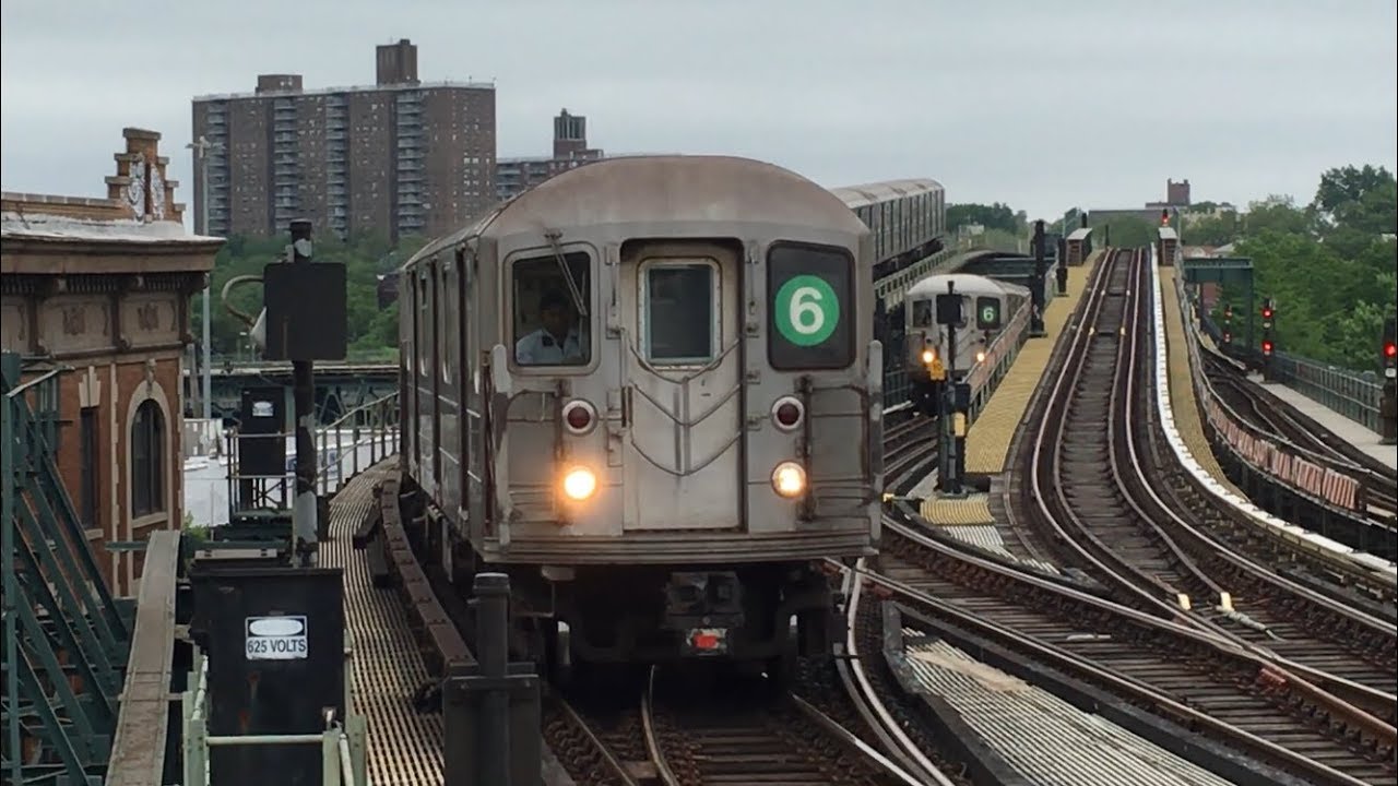 IRT Pelham Line: R62A (6) Trains with NIS (6) Trains and Work Train Yard Moves @ Westchester Square