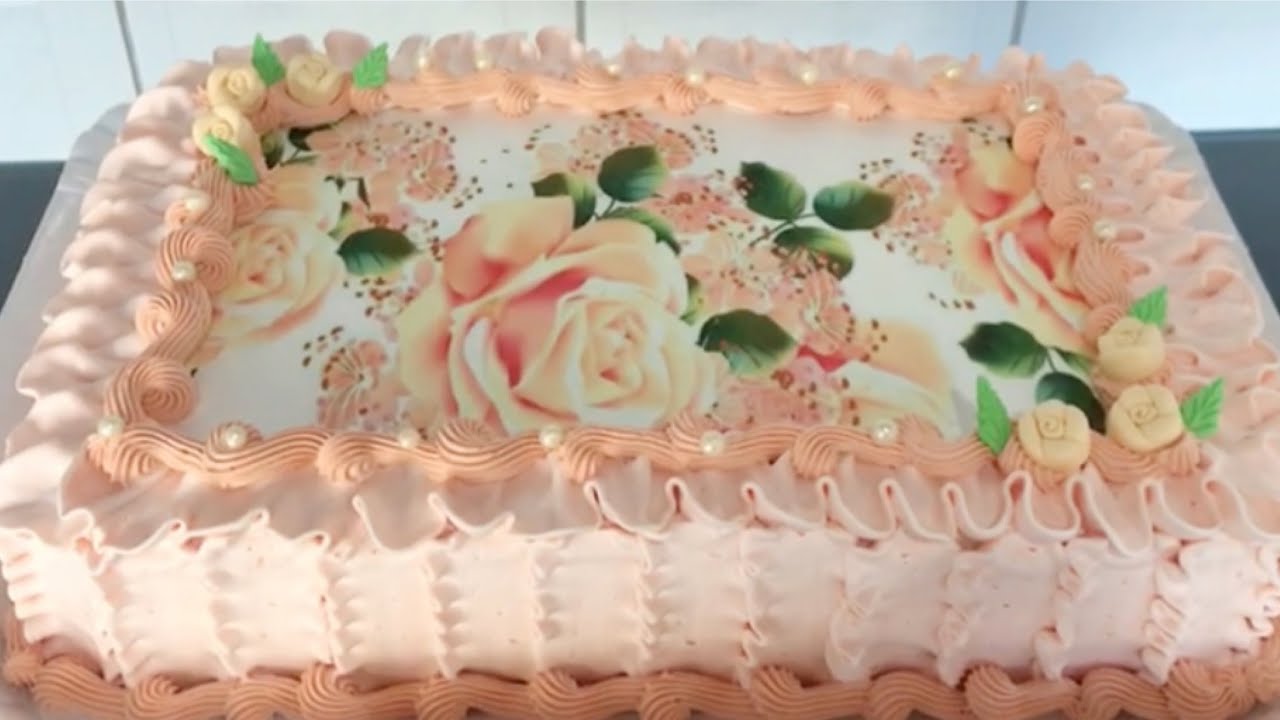 PAPEL ARROZ FACILITA MUITO A DECORAÇÃO - PASSO A PASSO DE COMO FAÇO APLICO NO BOLO
