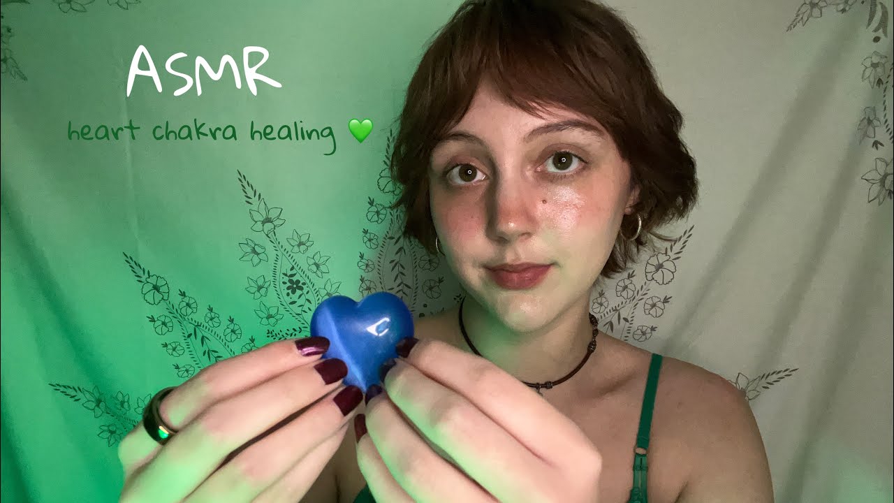 ASMR for your heart 💗🌙 heart chakra balancing 