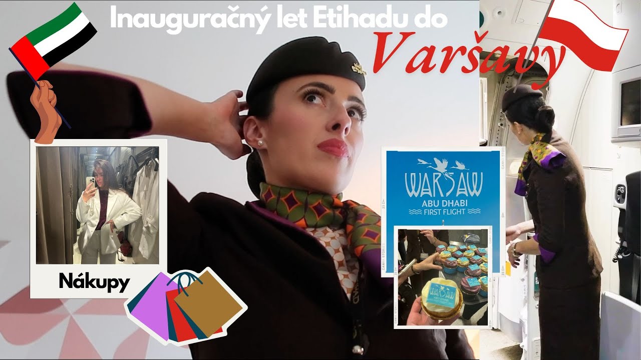 Dostala som prvý let Etihadu do Varšavy✈️🇵🇱 + Nákupy🛍️