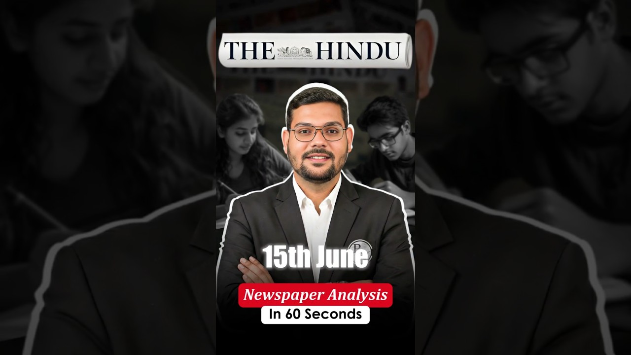 The Hindu Newspaper Analysis for CLAT 2027 | 15 June 2026 | GK & Current Affairs #GK #CurrentAffairs