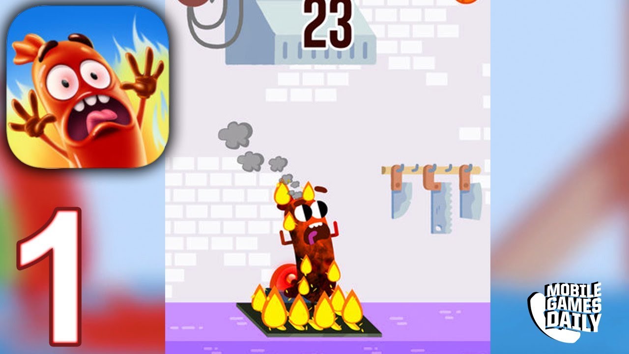 RUN SAUSAGE RUN Gameplay Part 1 (iOS Android)
