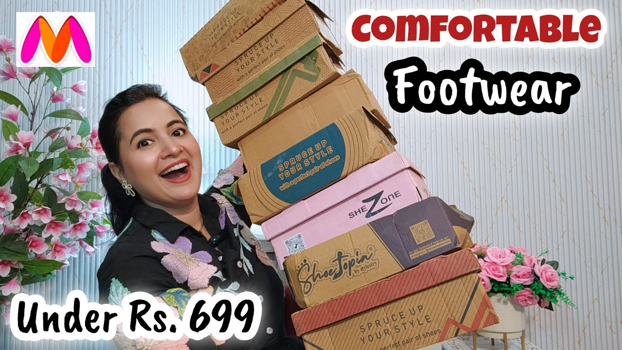 *Under Rs.699* Myntra Footwear Haul | Loafers ,Box Heels ,Wedges & Sliders | Neema's Talk