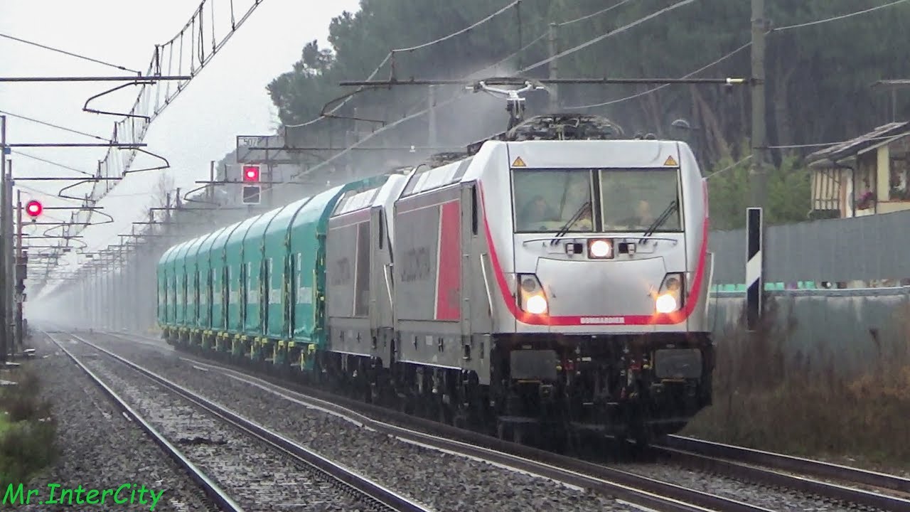 Il PRIMO servizio merci delle E494 in TIRRENICA!