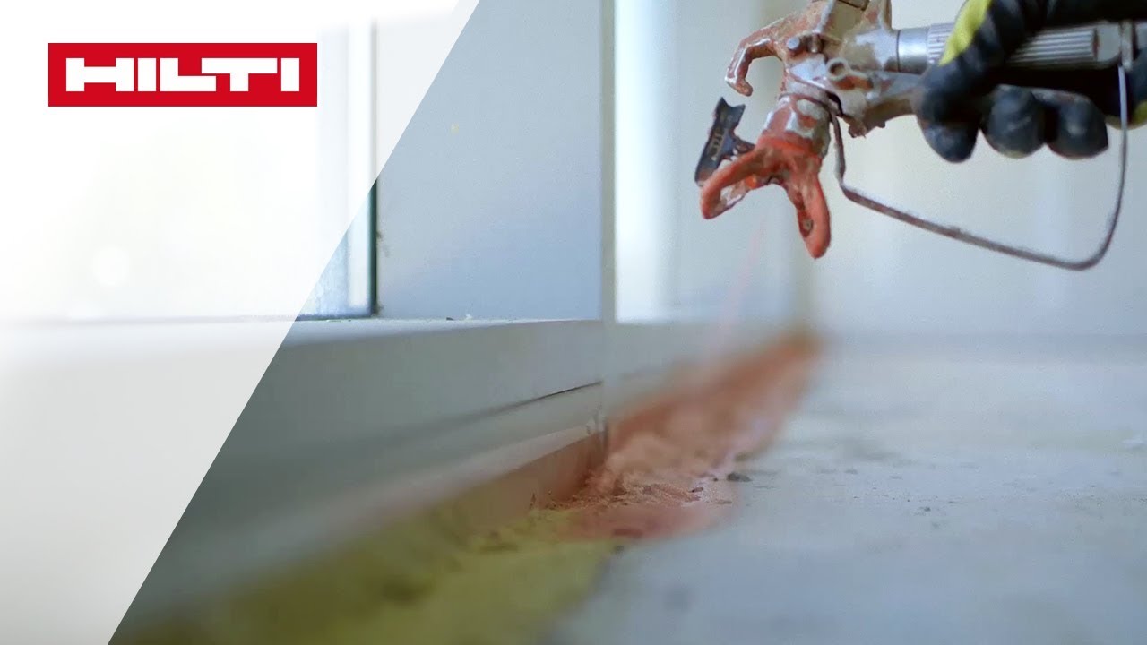 ANLEITUNG zum Brandschutzfugenspray CFS-SP SIL von Hilti