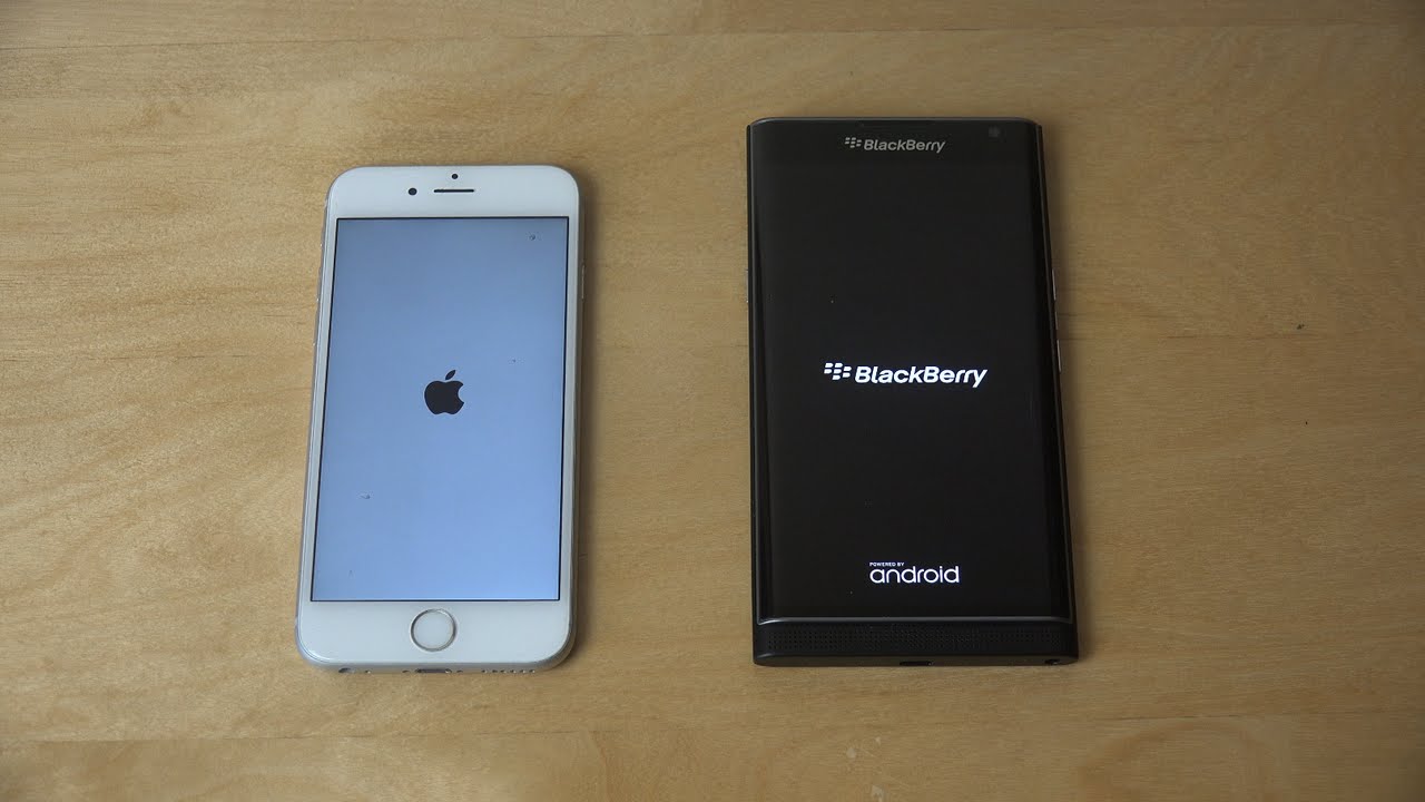Официальный iPhone 6S с iOS 10.0.1 против Android-смартфона BlackBerry Priv &ndash; что быстрее?