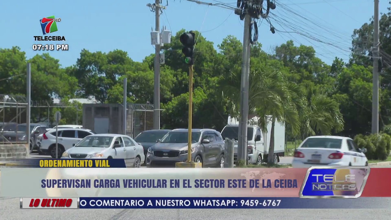 Supervisan carga vehicular en el sector este de La Ceiba