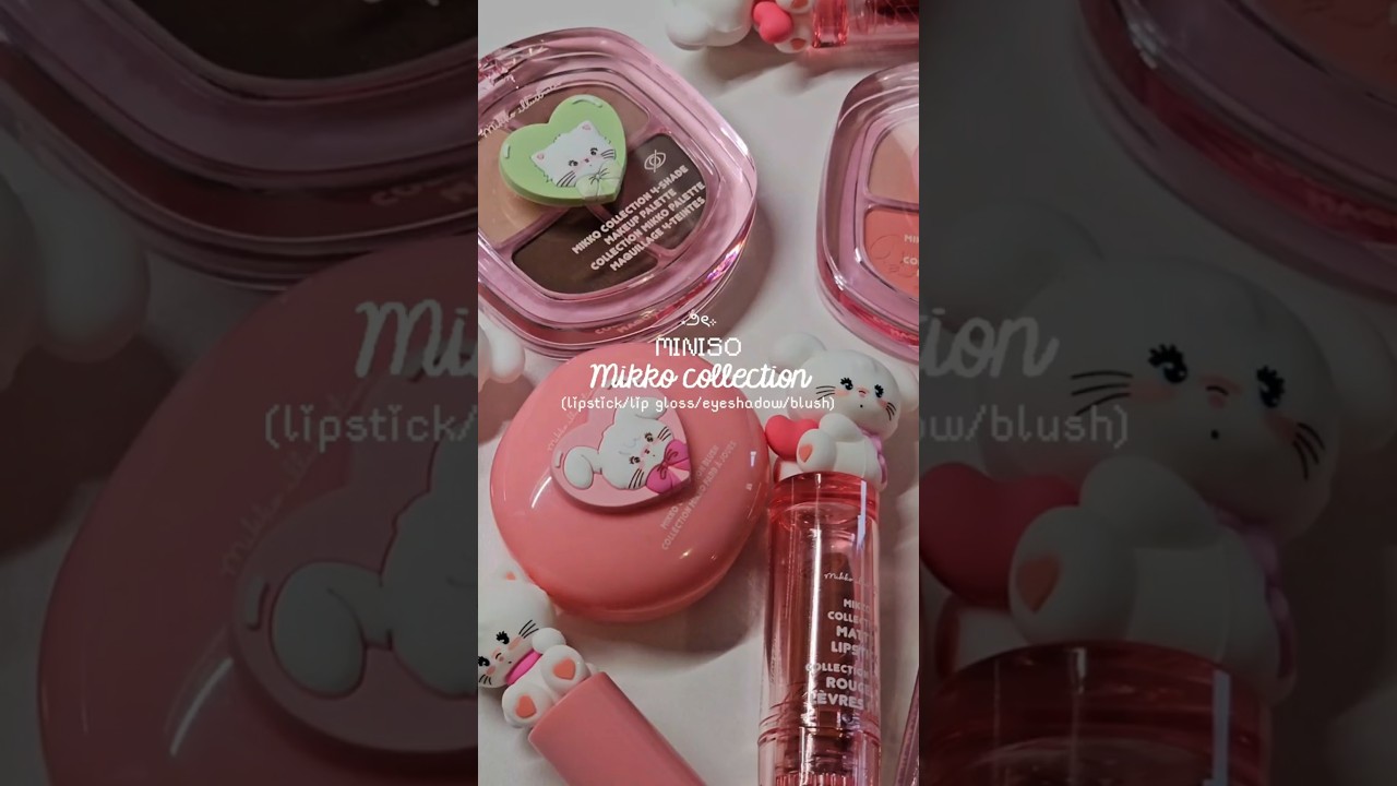 Miniso x Mikko illustrations makeup collection ⋆౨ৎ⊹
