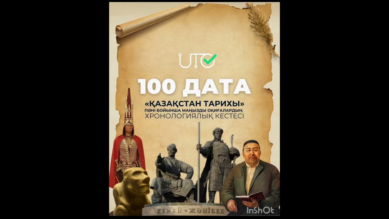 ҰБТ да 100% келетін 100 дата