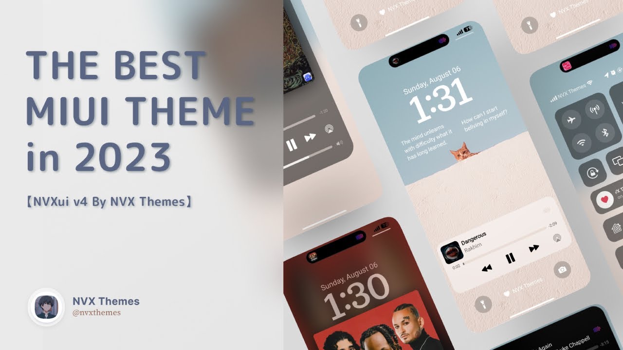 The Best MIUI Theme for Xiaomi, Redmi, Poco Phones | NVXui v4 By @nvxthemes