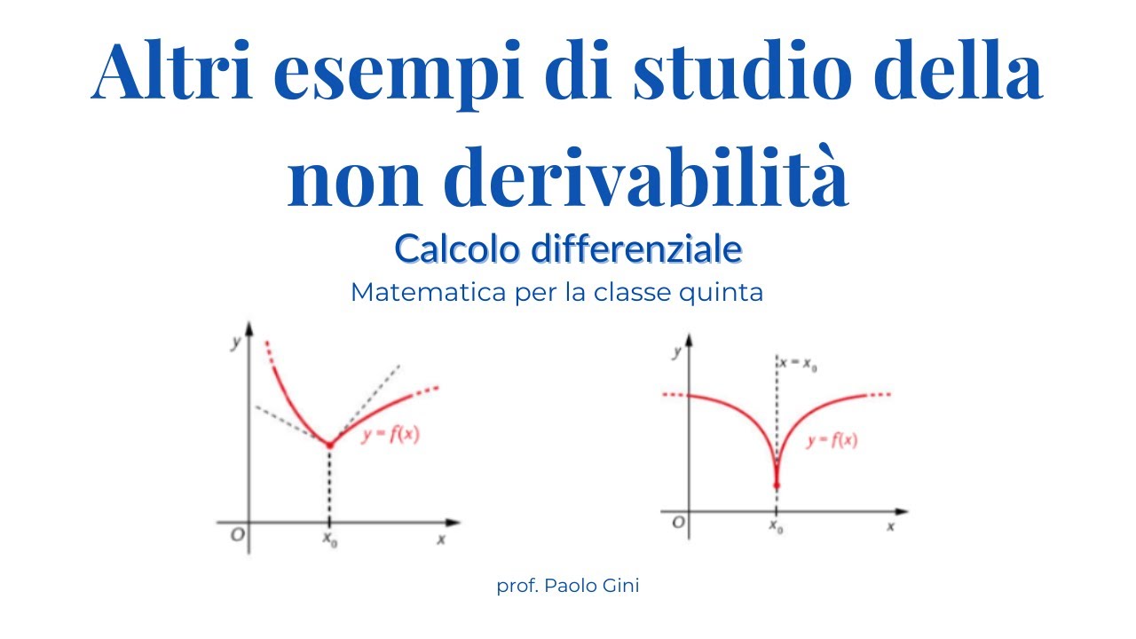 5 - Calcolo differenziale 10: Esempi di non derivabilità 2