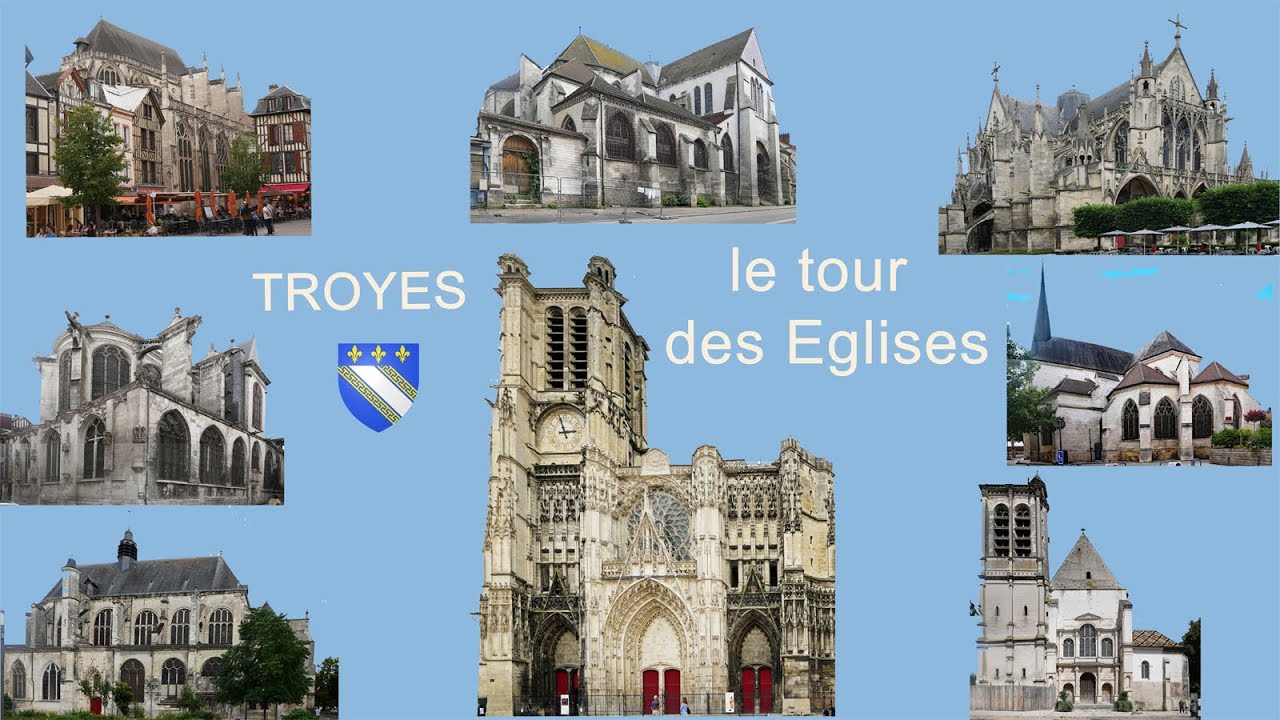 Troyes, le tour des 7 églises et de la Cathédrale en musique