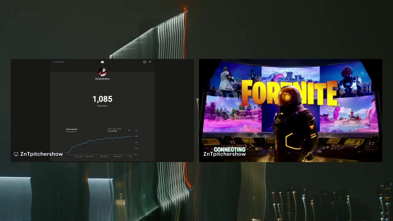 I'm playing fortnight / Roblox ( sub goal 1.090 )