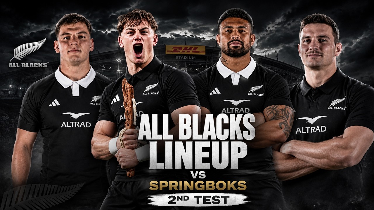 All Blacks Squad vs Springboks: 2nd Test Team Reveal