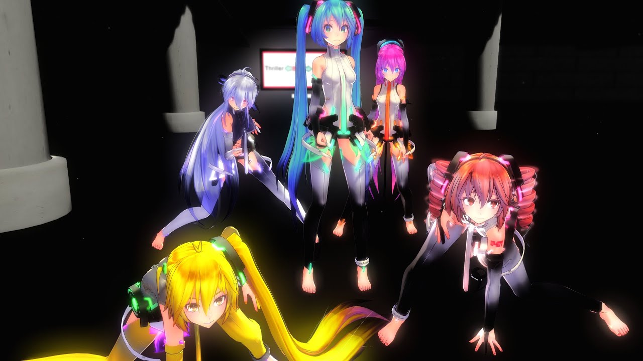 【MMD】Bad (Michael Jackson) MIKU HAKU LUKA /バッド/ミク ハク ルカ テト ネル