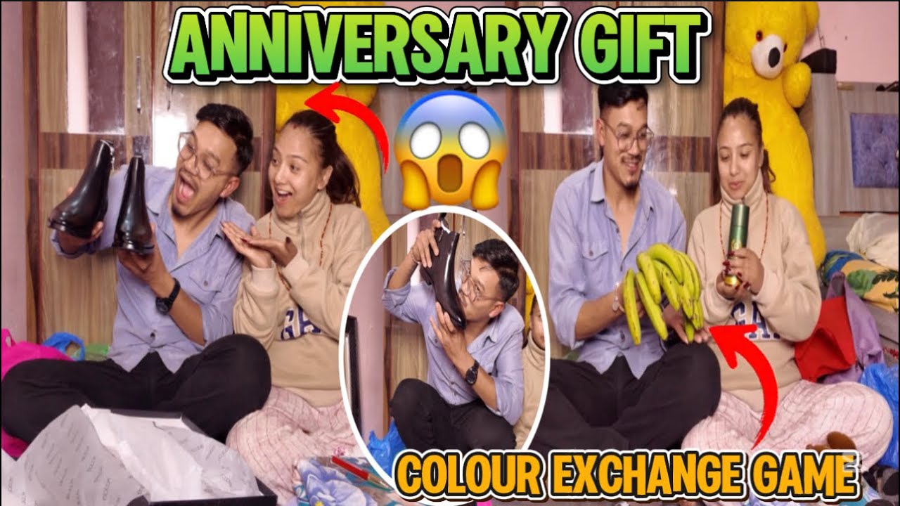 ANNIVERSARY SURPRISED GIFT BUDI KO😱COLOUR EXCHANGE GAME KHELDA NASOCHEKO GIFT AAYO ||Uttamsabina4045