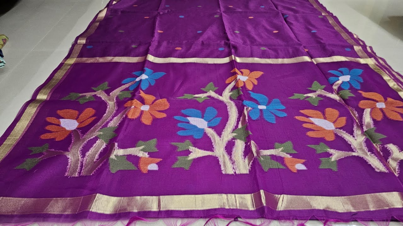 Jamdani chanderi weaving mistake  sarees#699+shipping #7731953538