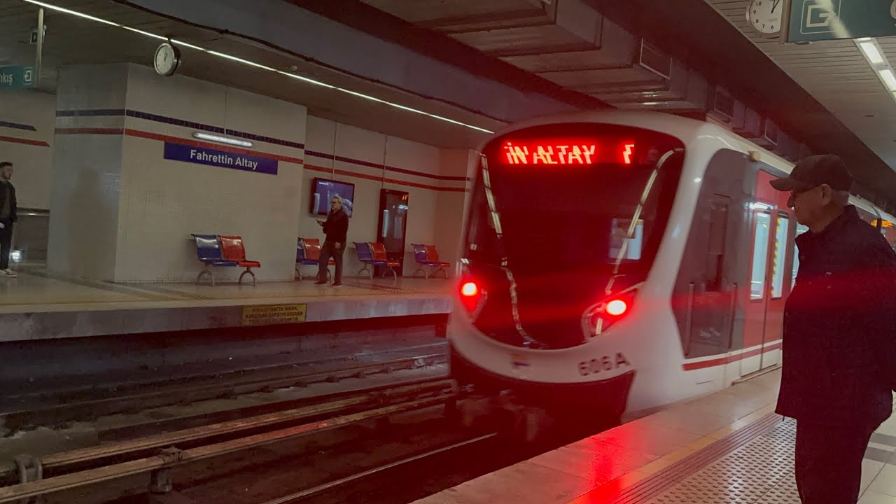 İzmir’de M1 ile Evka 3-Fahrettin Altay Arası Metroyla Seyahat