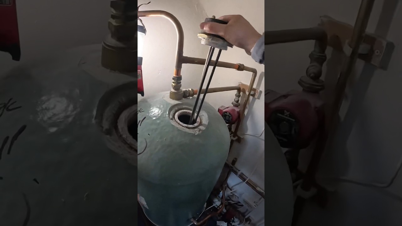 How to change a hot water electric heater! #asmr #asmrsounds #howto #diy #subscribe #youtubeshorts