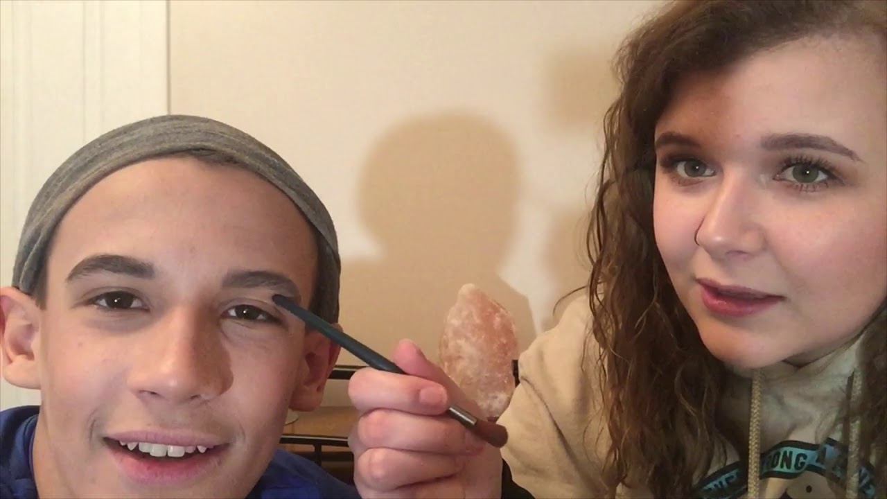 Doing My Little Brothers Makeup