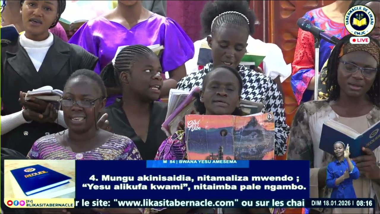 2026_01_18_Dimanche_Cantique_Bwana yesu amesama_Tabernacle /Likasi