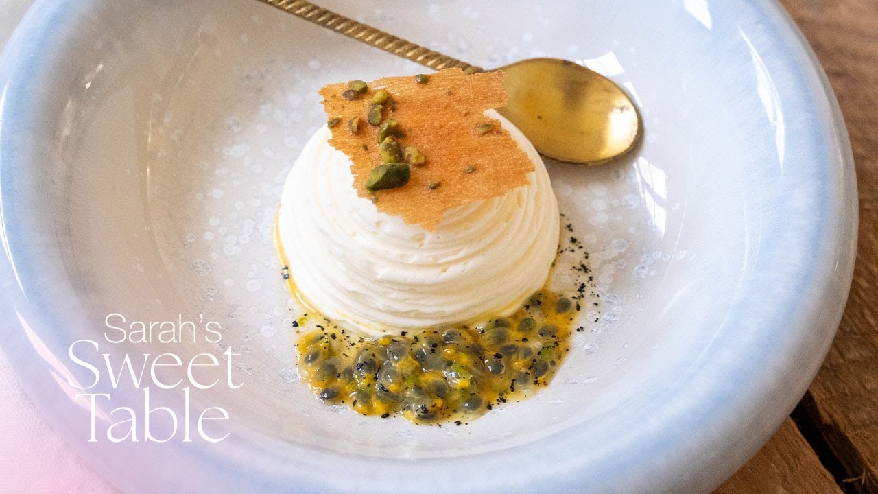 Tropische bavarois met tuile | Sarah's Sweet Table