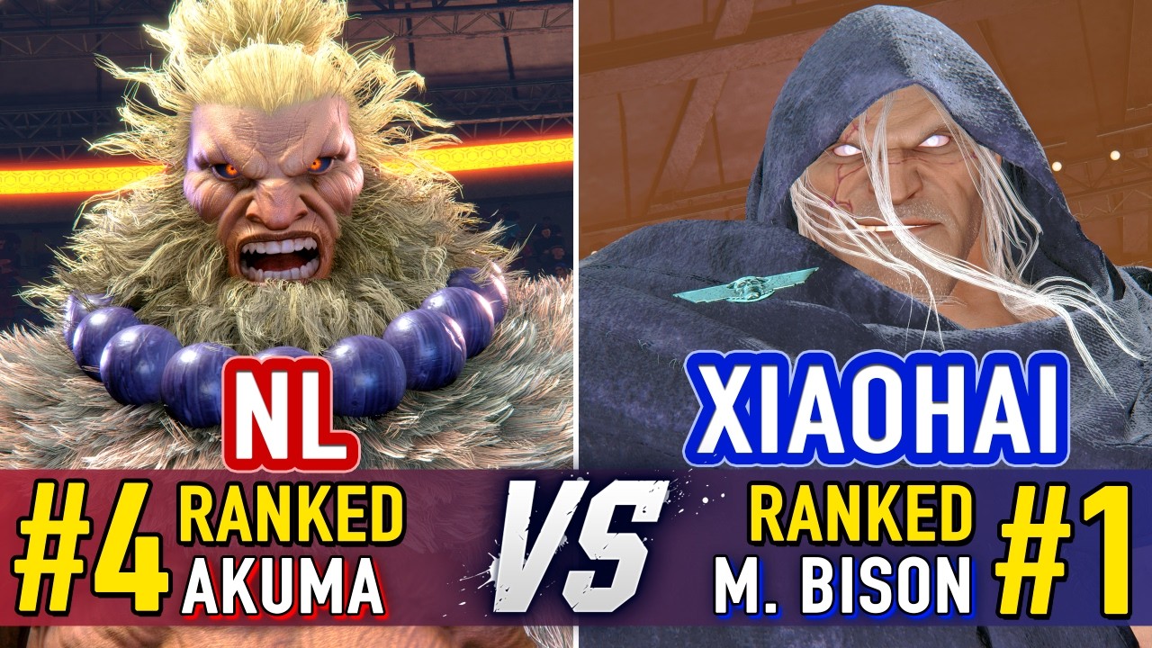 SF6 🤜 NL (#4 Ranked Akuma) vs XIAOHAI (#1 Ranked M.Bison) 🤛 SF6 High Level Gameplay