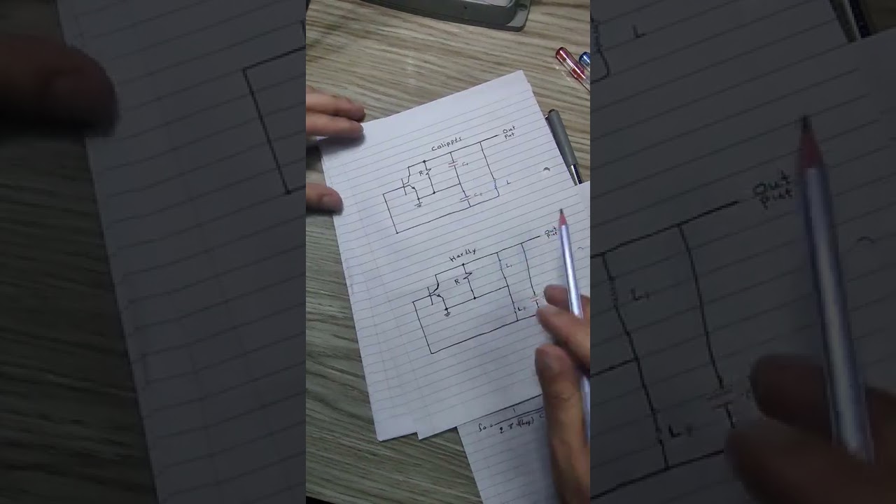 الاتصالات التجربة الاولى Colpitts Oscillator & Hartley Oscillator  ( النظري )
