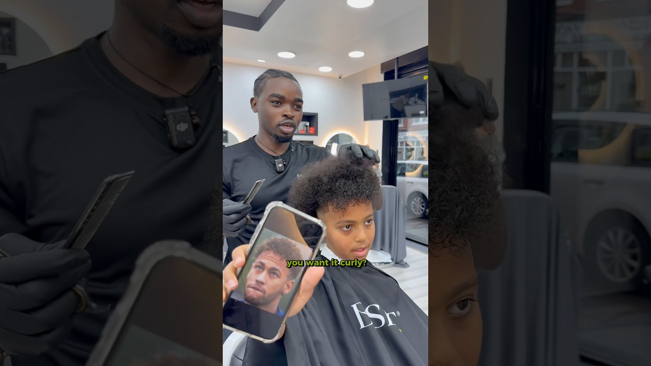He Wanted Curls like Neymar