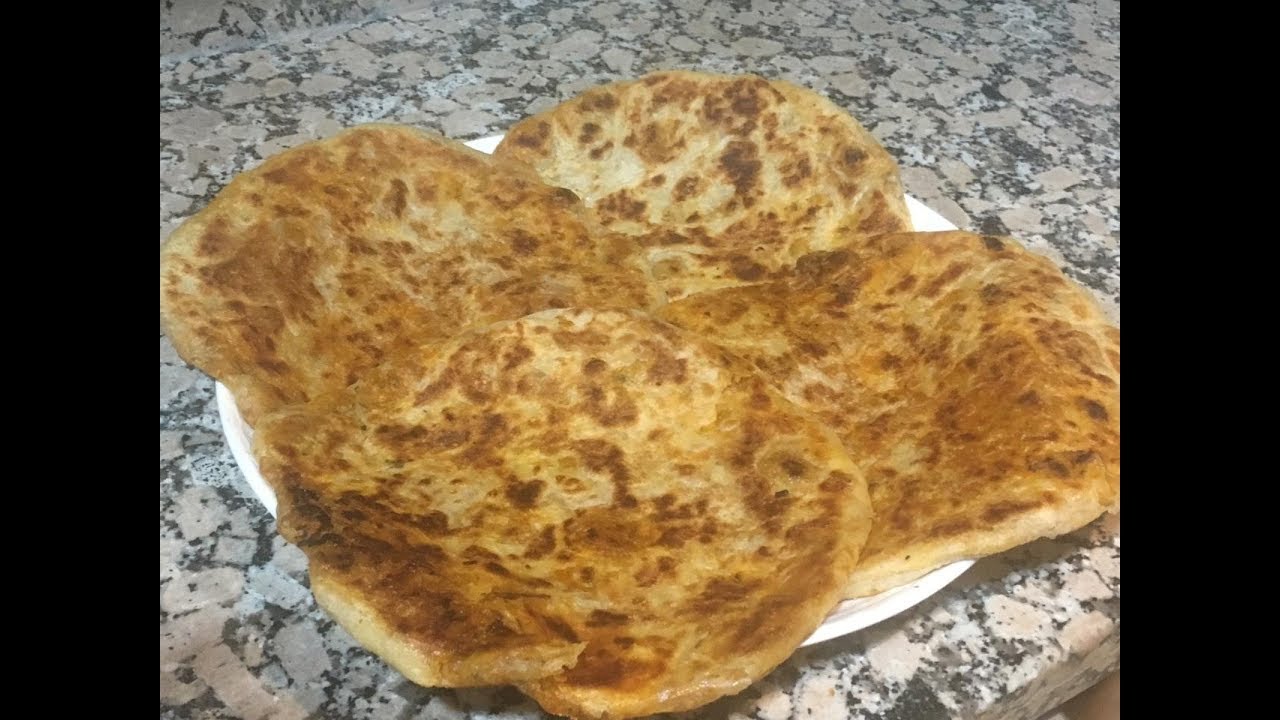 مسمن معمر بالبصلة و ربيع 🥗 ديال المقلاة خطييير فالمذاق بطريقة طي جديدة 1×1بسرعة تحضريه 👍