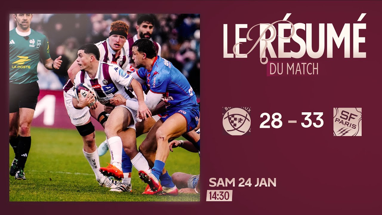 Le Résumé de UBB - Stade Français Paris (J15 de Top14)