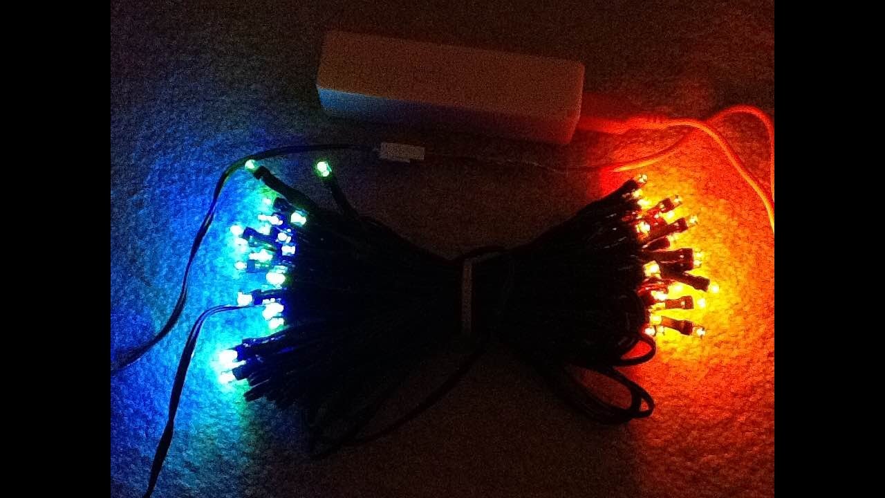 Run LED strings on USB chargers and power banks.