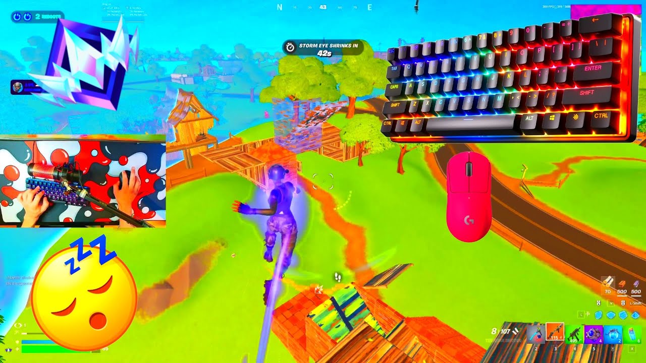 [4HR]Steelseries Apex Pro Mini ASMR 😴 Fortnite Ranked Reload 🏆 Satisfying Keyboard Sounds 360FPS 4K