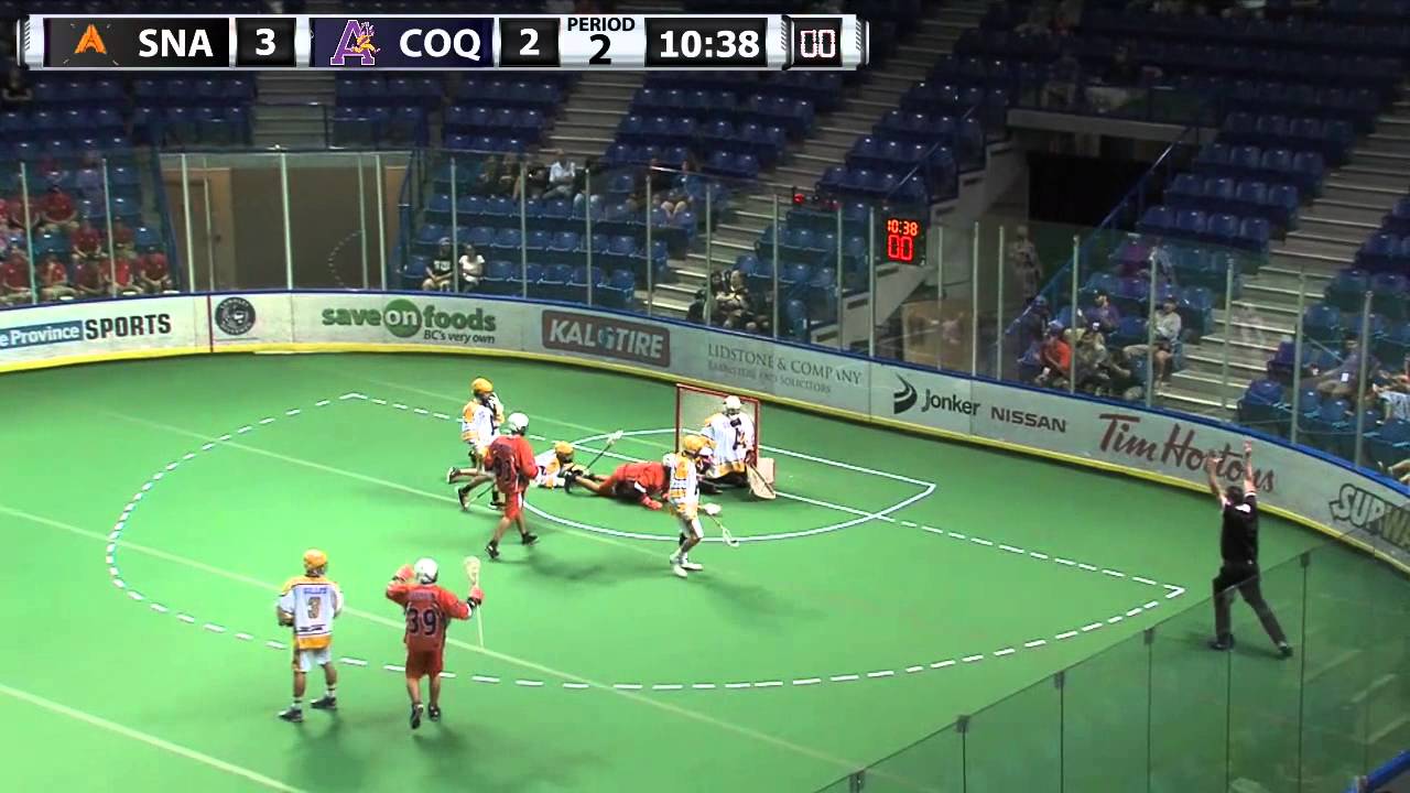 2014-08-16: Coquitlam Adanacs vs Six Nations Arrows: Minto Cup Game 1 Highlights