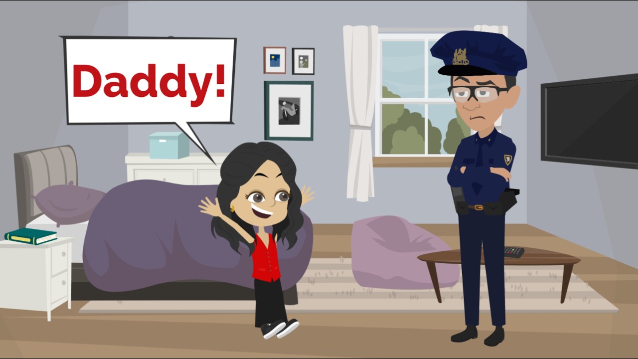 Officer Alex is Nora's DADDY? - Easy English Anime - No Aliens
