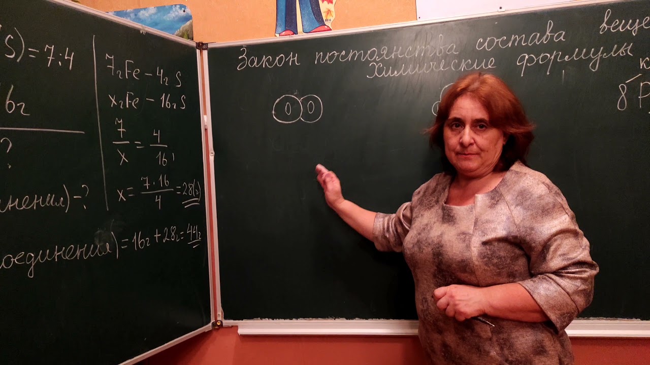 Закон постоянства состава вещества. Химические формулы