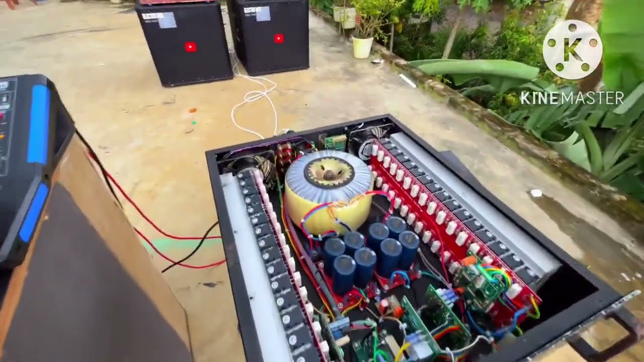 Class AB 2000w*2 amplifier sound test
