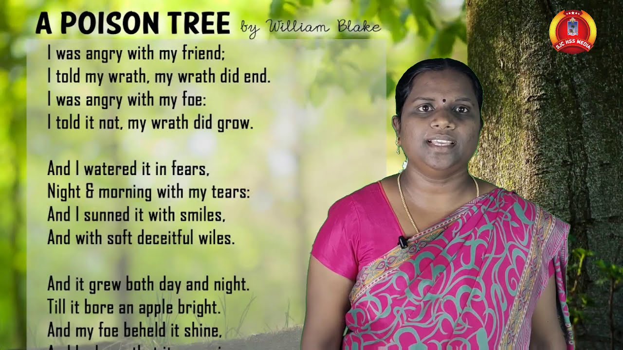 9TH STD|ENGLISH|UNIT -2|POEM - A POISON TREE|
